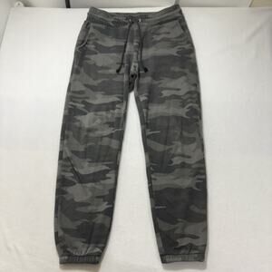 Wild Fable Women’s Small Tapered Sweatpants Camo Green Drawstring Joggers Pants